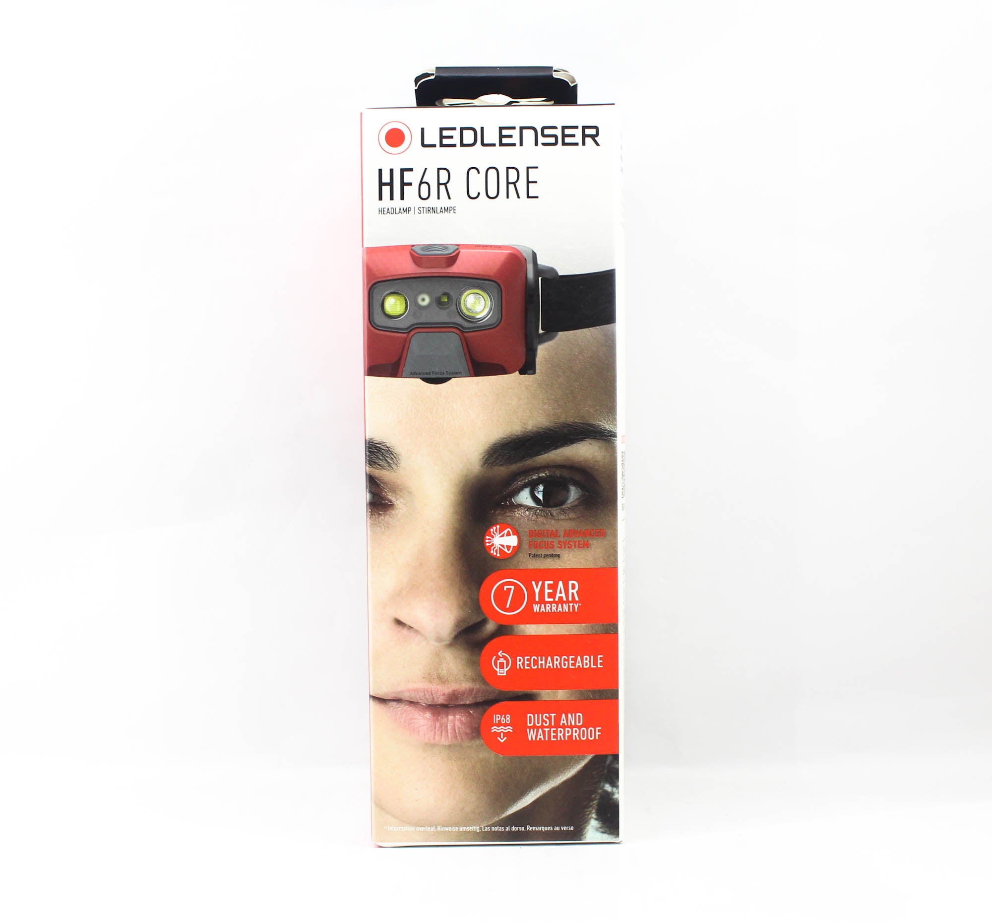 Ledlenser HF6R Core Headlamp 800 Lumens IP68 126g Rechargeable Red (4340)