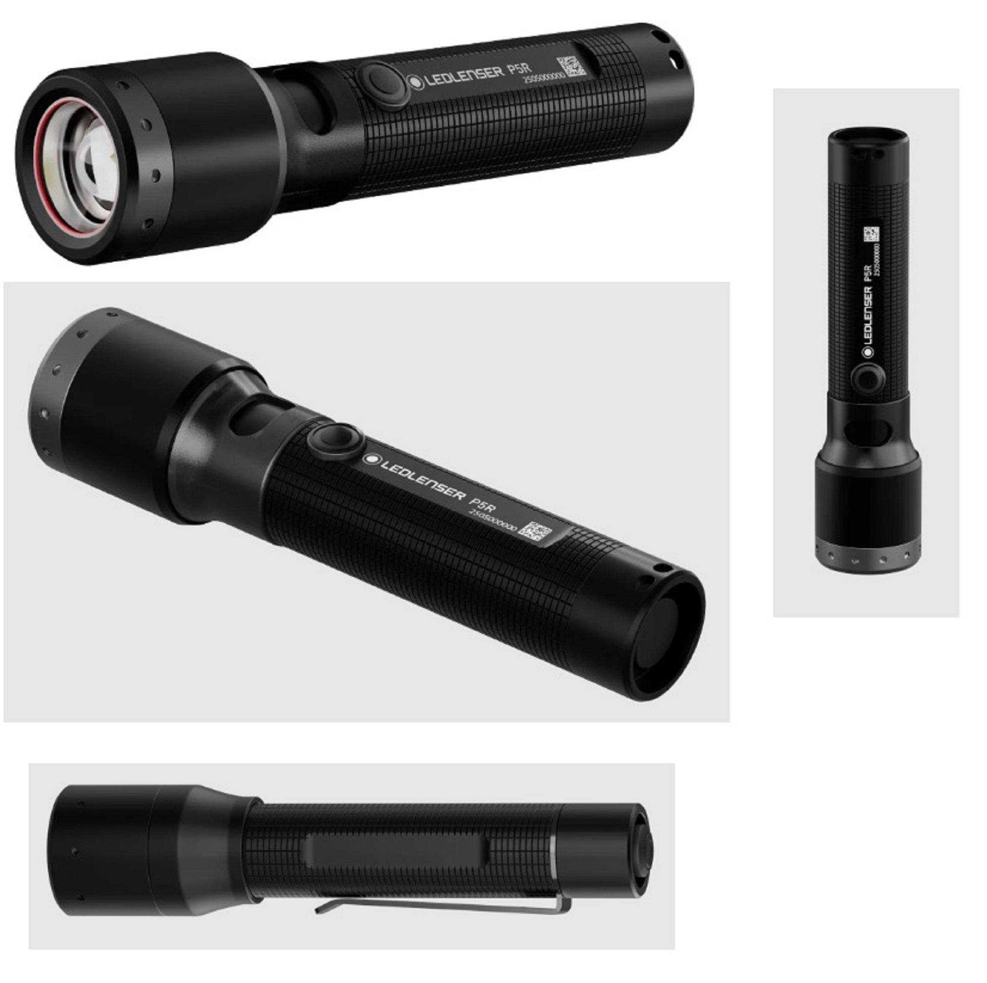 Ledlenser P5R Flashlight 750 Lumens 280m 99g Rechargable Black (7310)