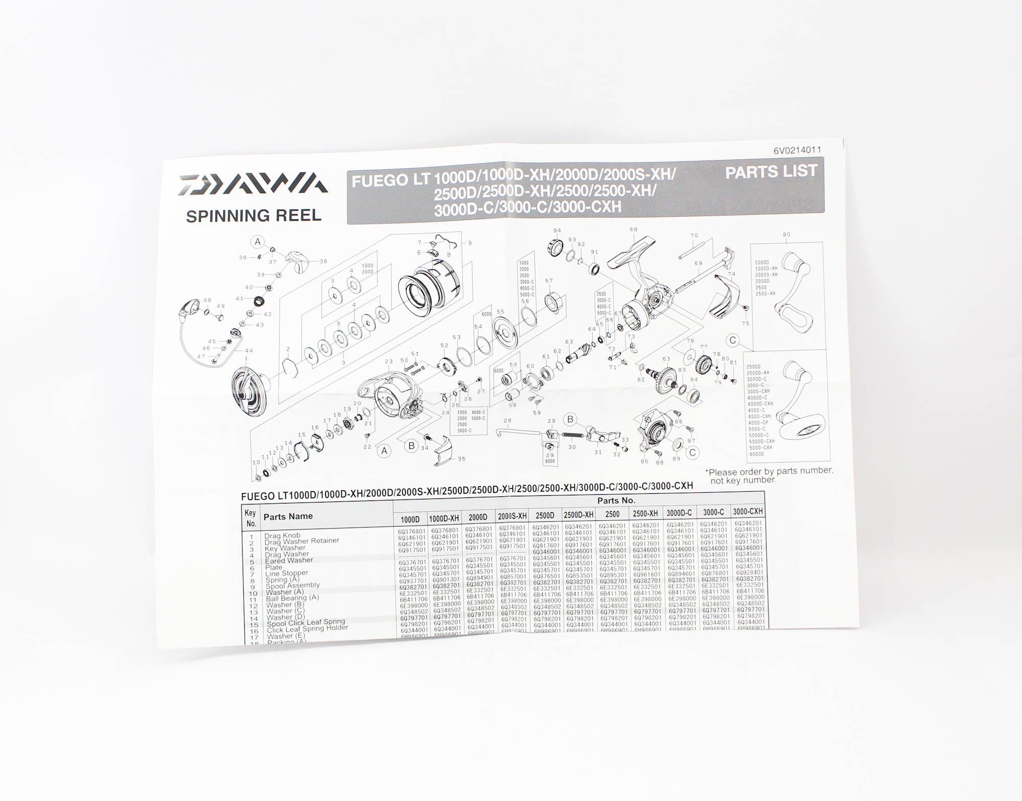 Daiwa Reel Spinning 23 Fuego LT 1000D-XH (9438)
