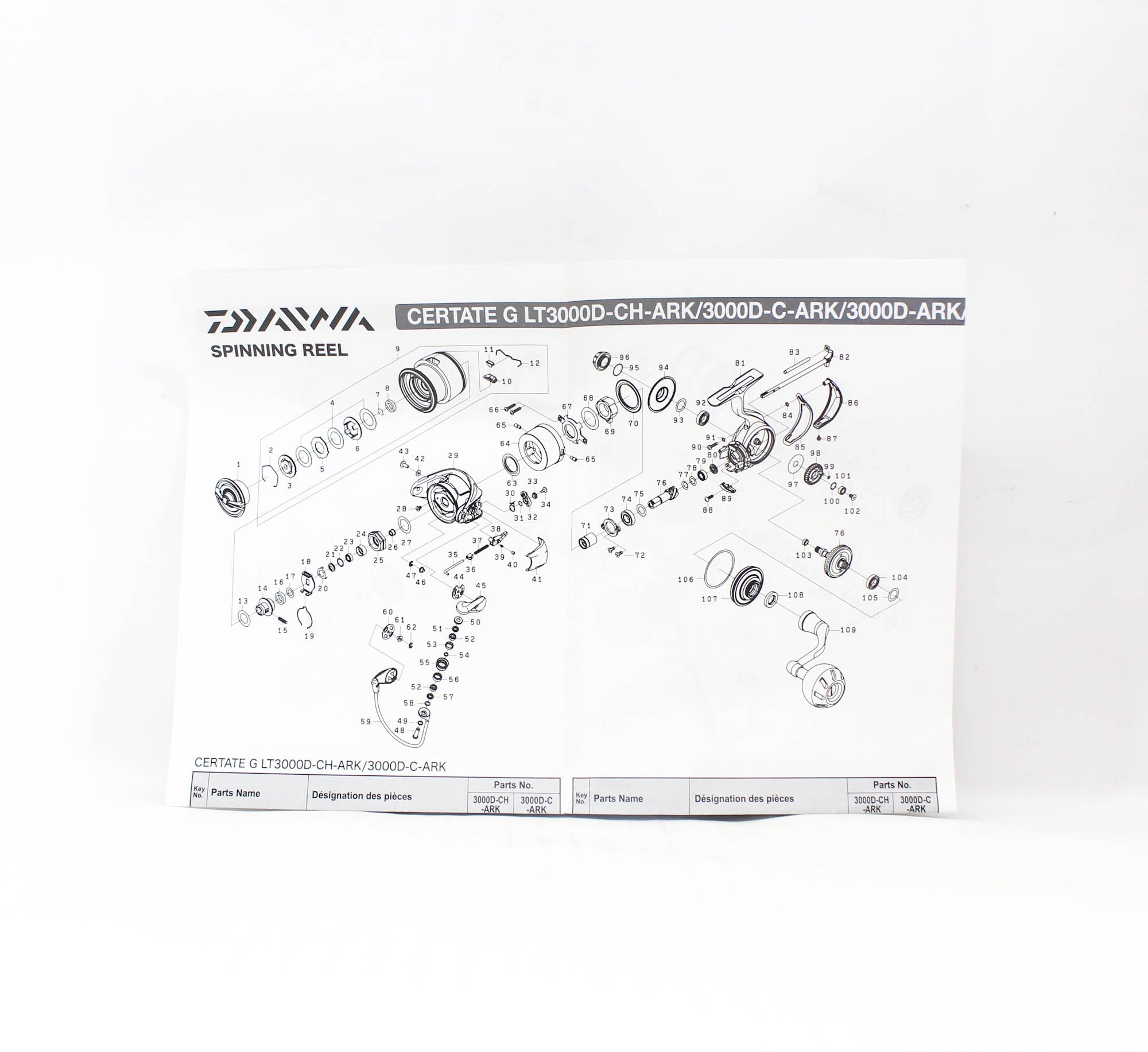 Daiwa Reel Spinning 24 Certate-G LT 3000D-C-ARK (9482)