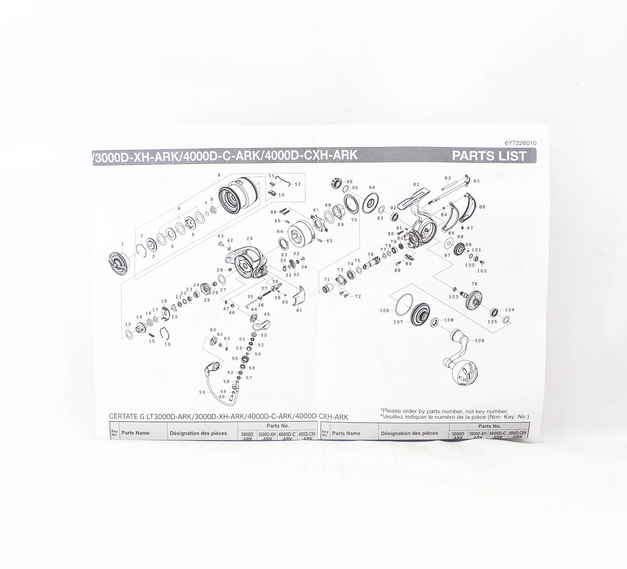Daiwa Reel Spinning 24 Certate-G LT 3000D-ARK (9505)