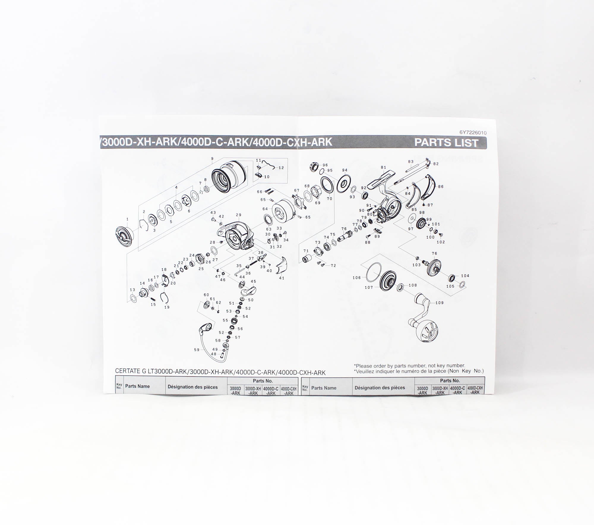 Daiwa Reel Spinning 24 Certate-G LT 3000D-XH-ARK (9512)