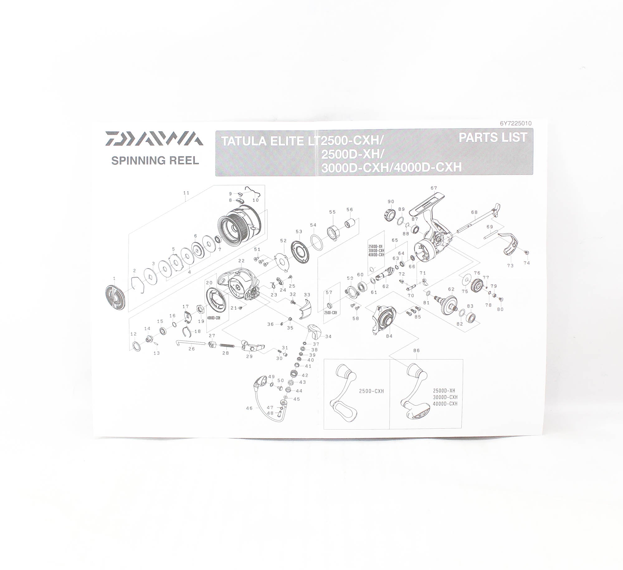 Daiwa Reel Spinning 24 Tatula Elite LT 3000D-CXH (5278)