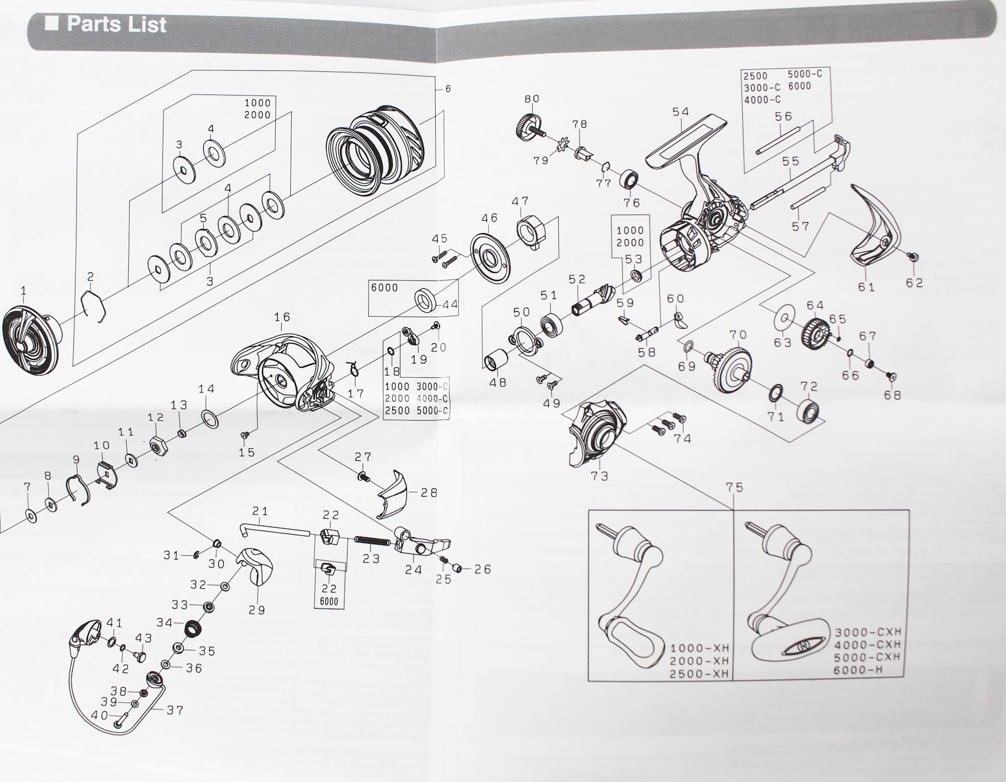 Daiwa Reel Spinning 24 Revros R LT 2000 XH (1040)