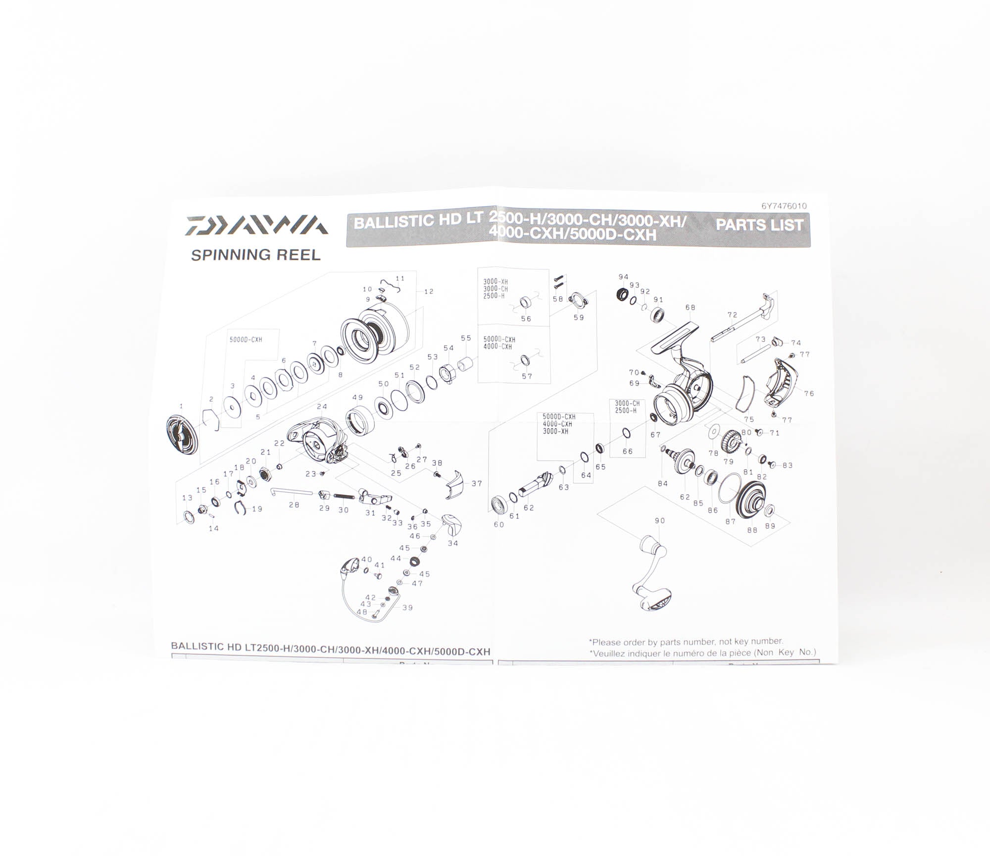 Daiwa Reel Spinning 25 Ballistic HD LT4000-CXH (4610)