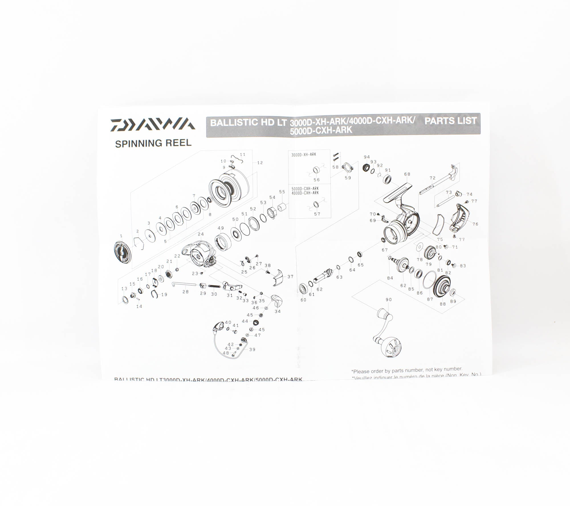 Daiwa Reel Spinning 25 Ballistic HD LT4000D-CXH ARK (4627)