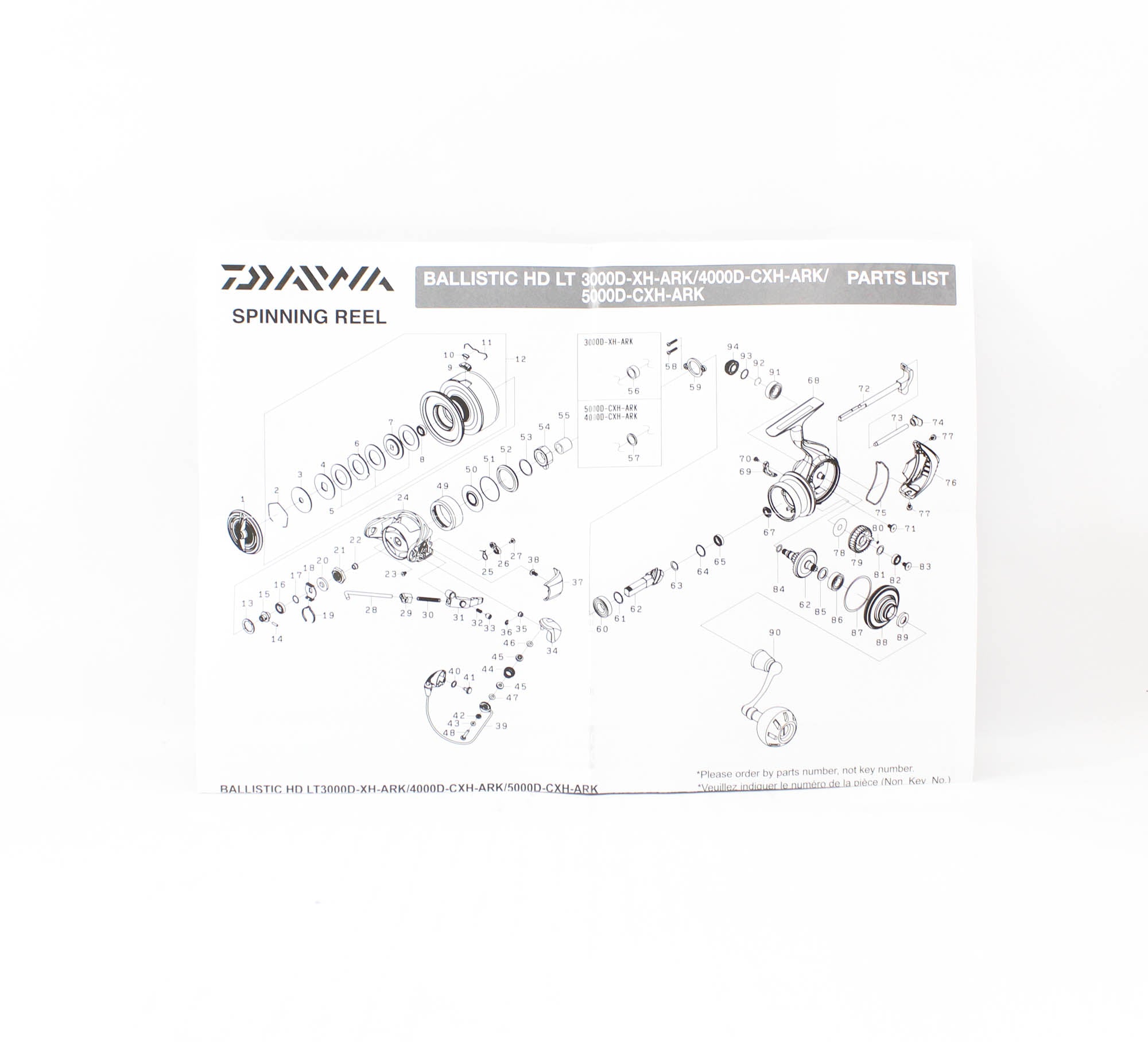 Daiwa Reel Spinning 25 Ballistic HD LT5000D-CXH ARK (4641)