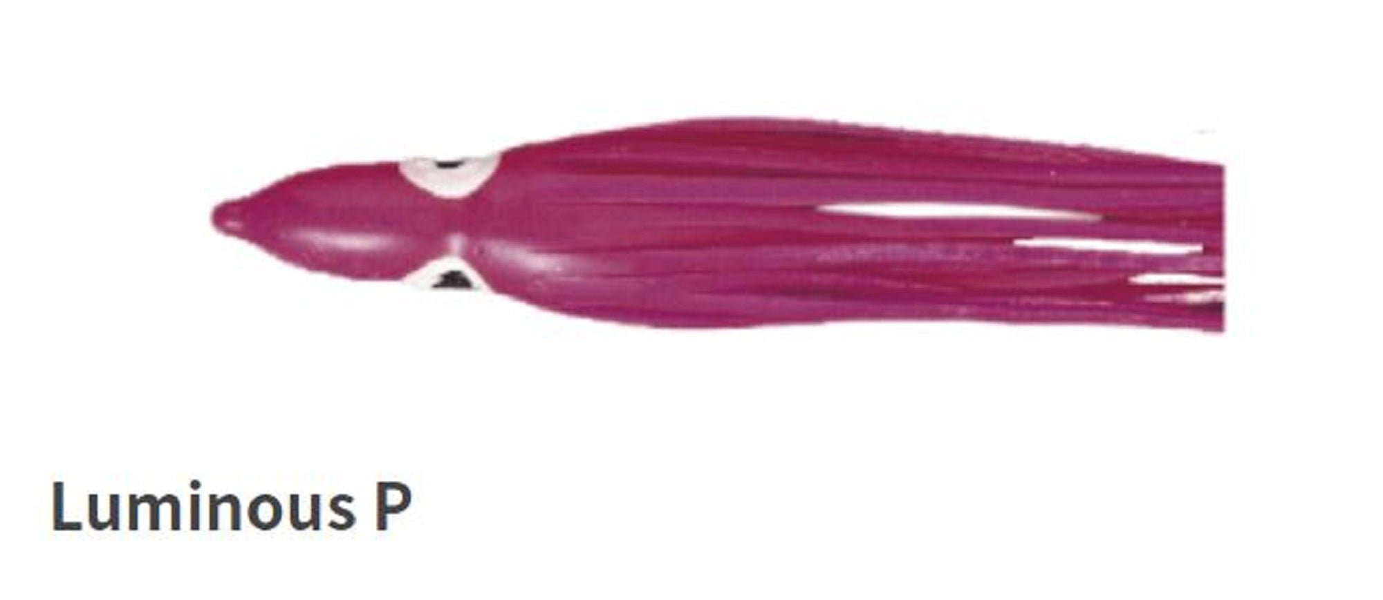 Yamashita Octopus Aurora Squid Skirt 2.5 inch (5 per pack) GLOW-P (7662)