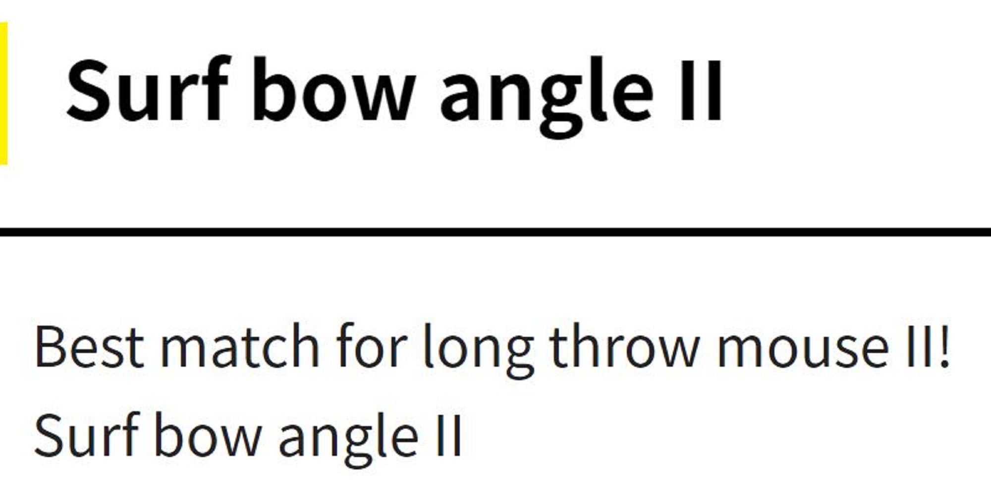 Yamashita Surf Yumizono II 45 PWH (7828)