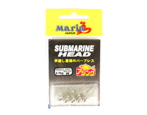 Maria Jig Head sous-marin 1,5 grammes, taille 6 (3796 Maria Jig Head sous-marin 1,5 grammes, taille 6 (3796