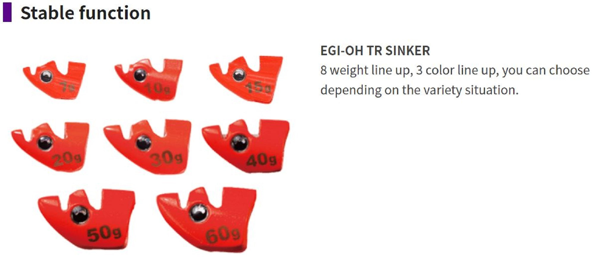 Yamashita Egi Oh TR Sinker 50 grams (2 pc per pack) 0 (5002)