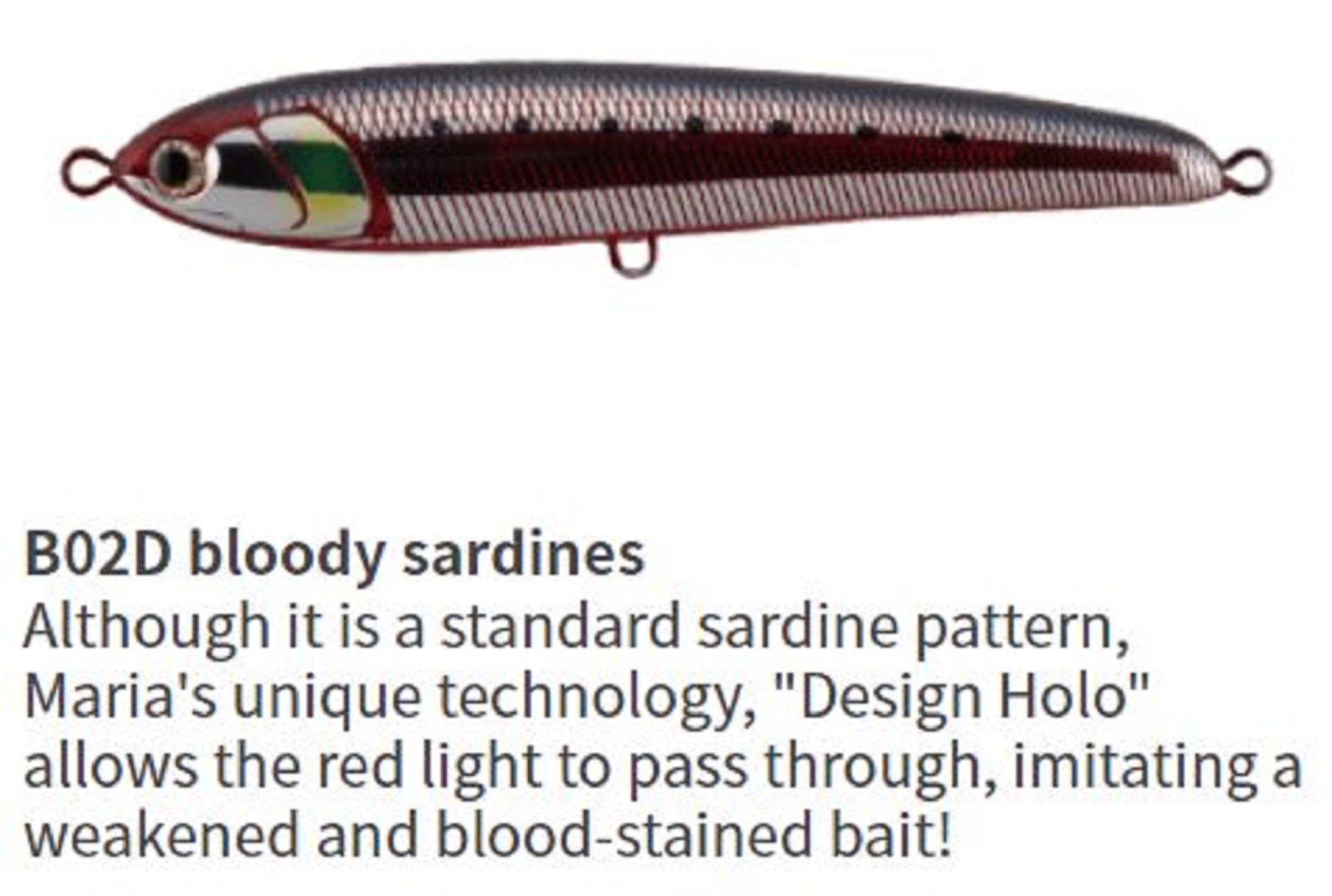 Maria Rapido F130 30 grams Floating Lure B02D (3717)