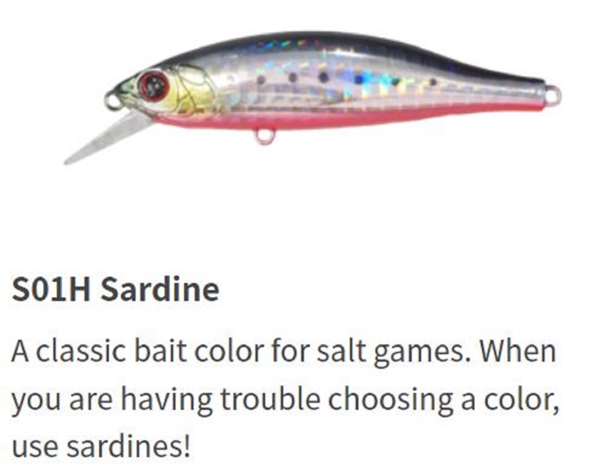 Maria Tight Slalom 80mm 11 grams Sinking Lure S01H (9863)