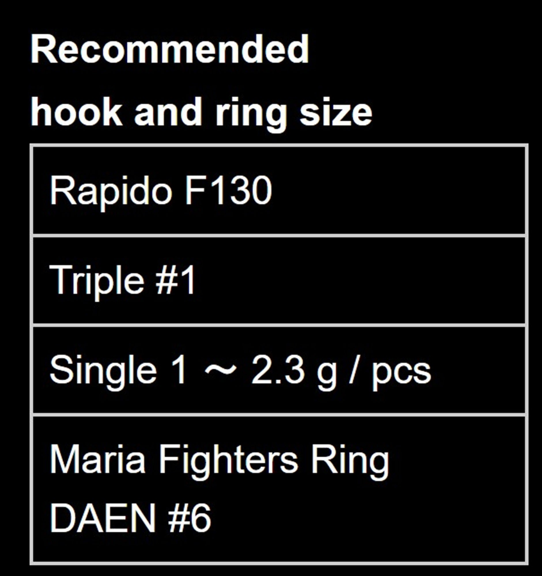 Maria Rapido F130 30 grams Floating Lure B35H (2555)