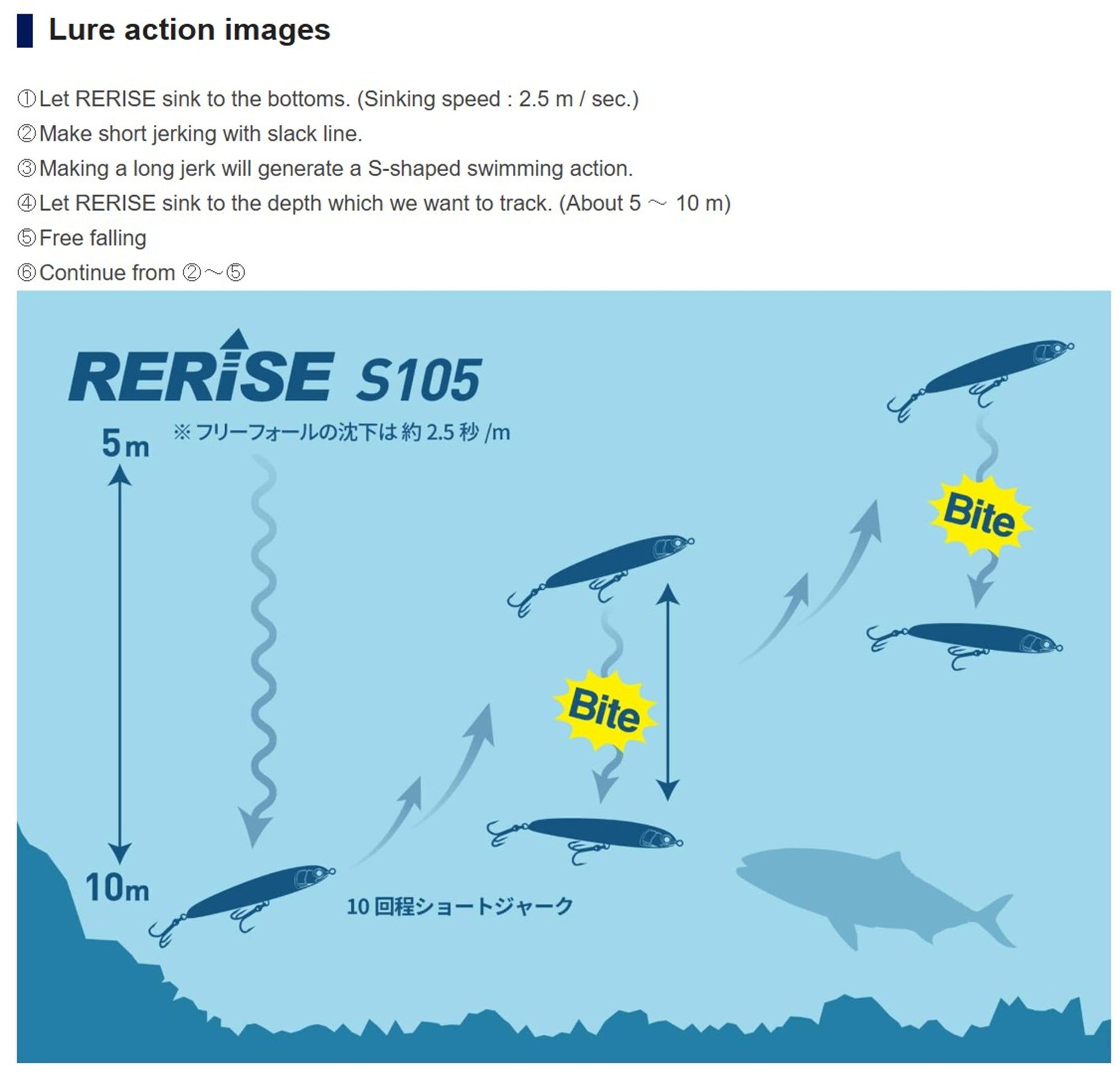 Maria Rerise S105 40 grams Sinking Lure 003 (2134)