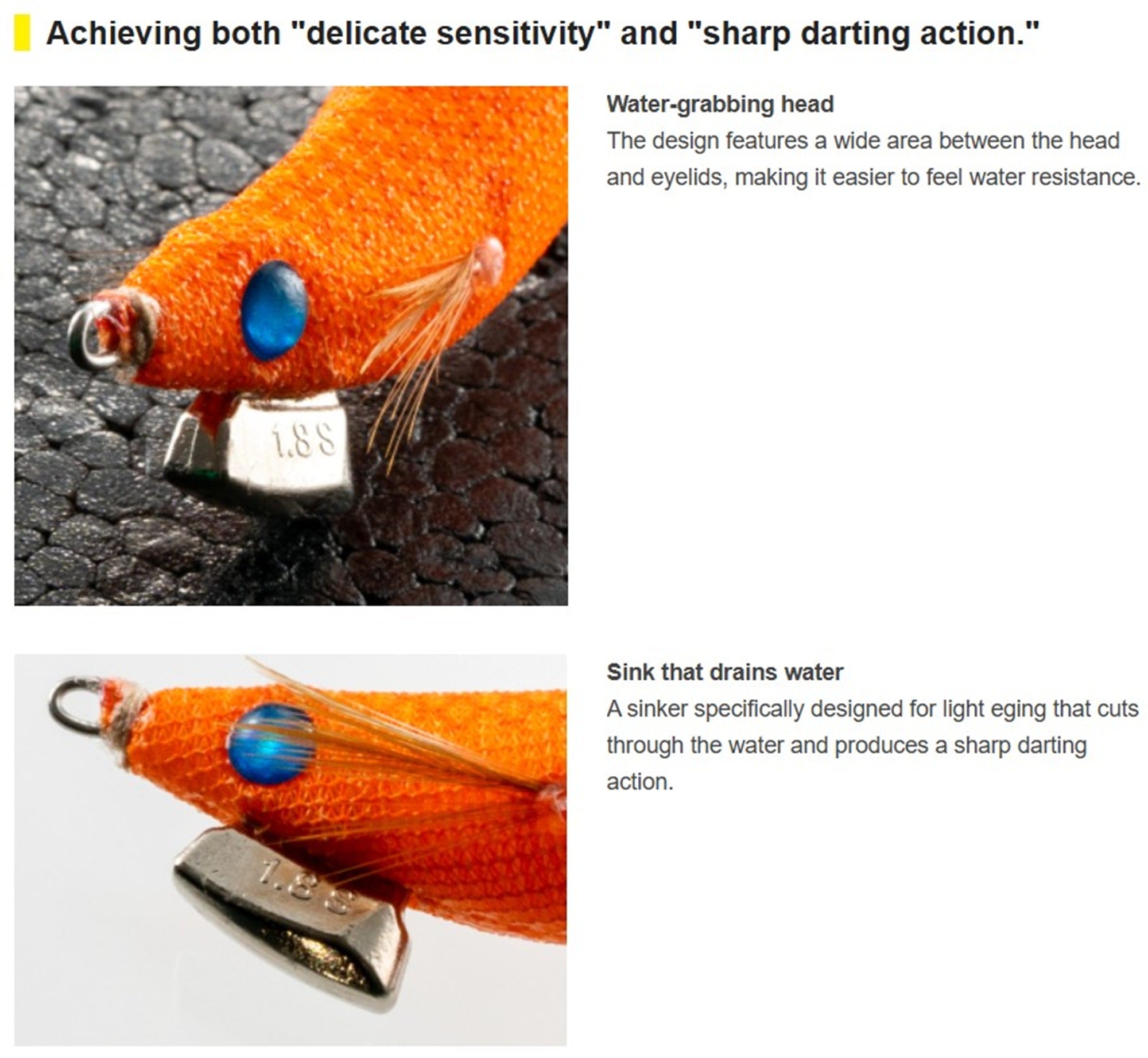 Yamashita Naory Range Squid Jig 1.8S-5 grams-10 sec per m 007 (4716)