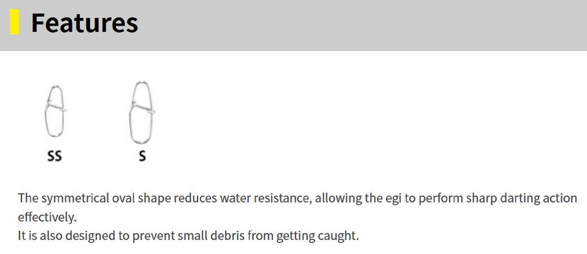 Yamashita Eging Snap Naory Size SS (1738)