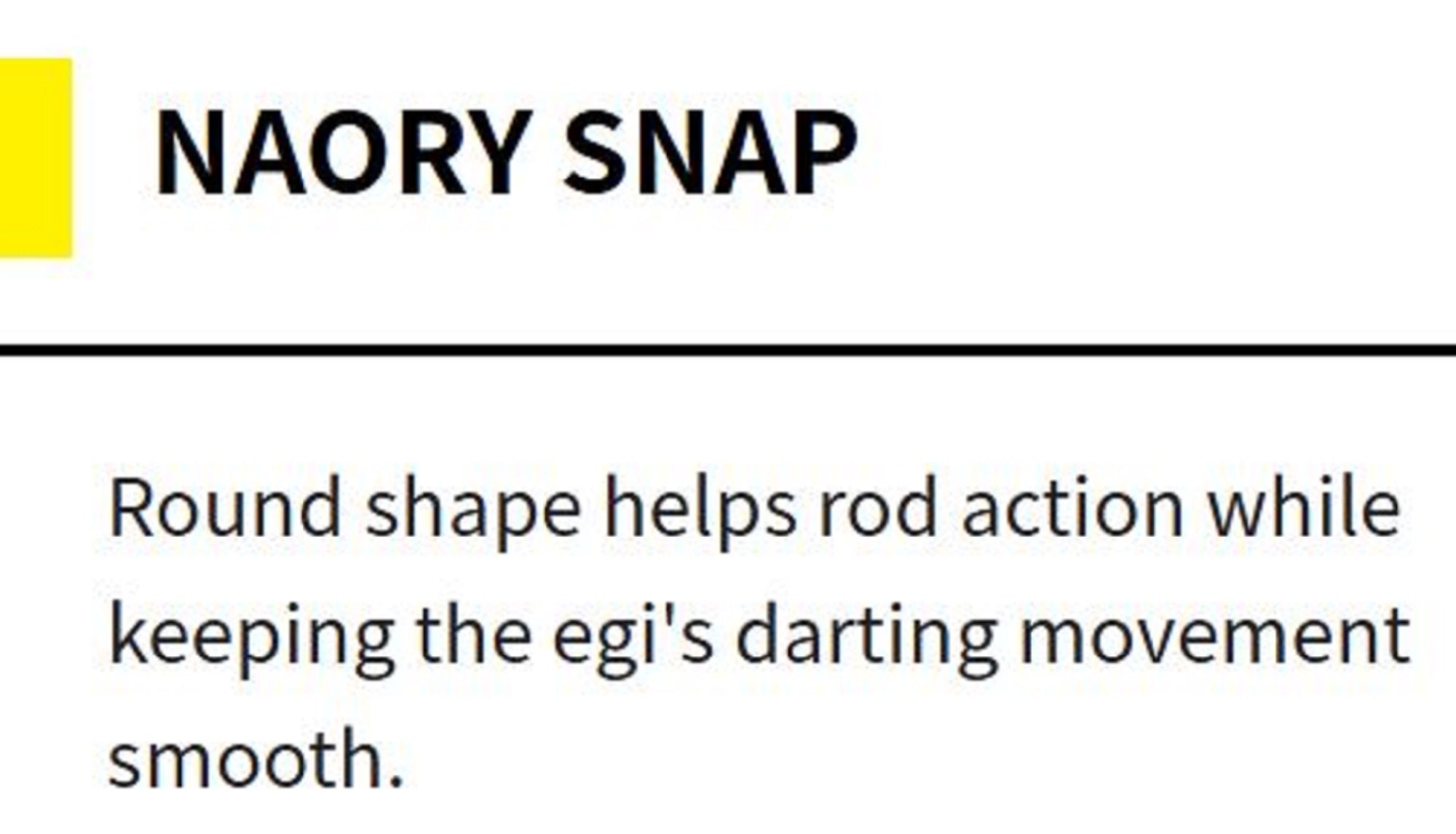 Yamashita Eging Snap Naory Size SS (1738)