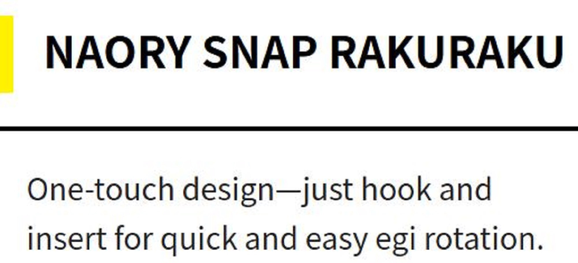 Yamashita Eging Snap Naory Raku Raku Size L (1769)