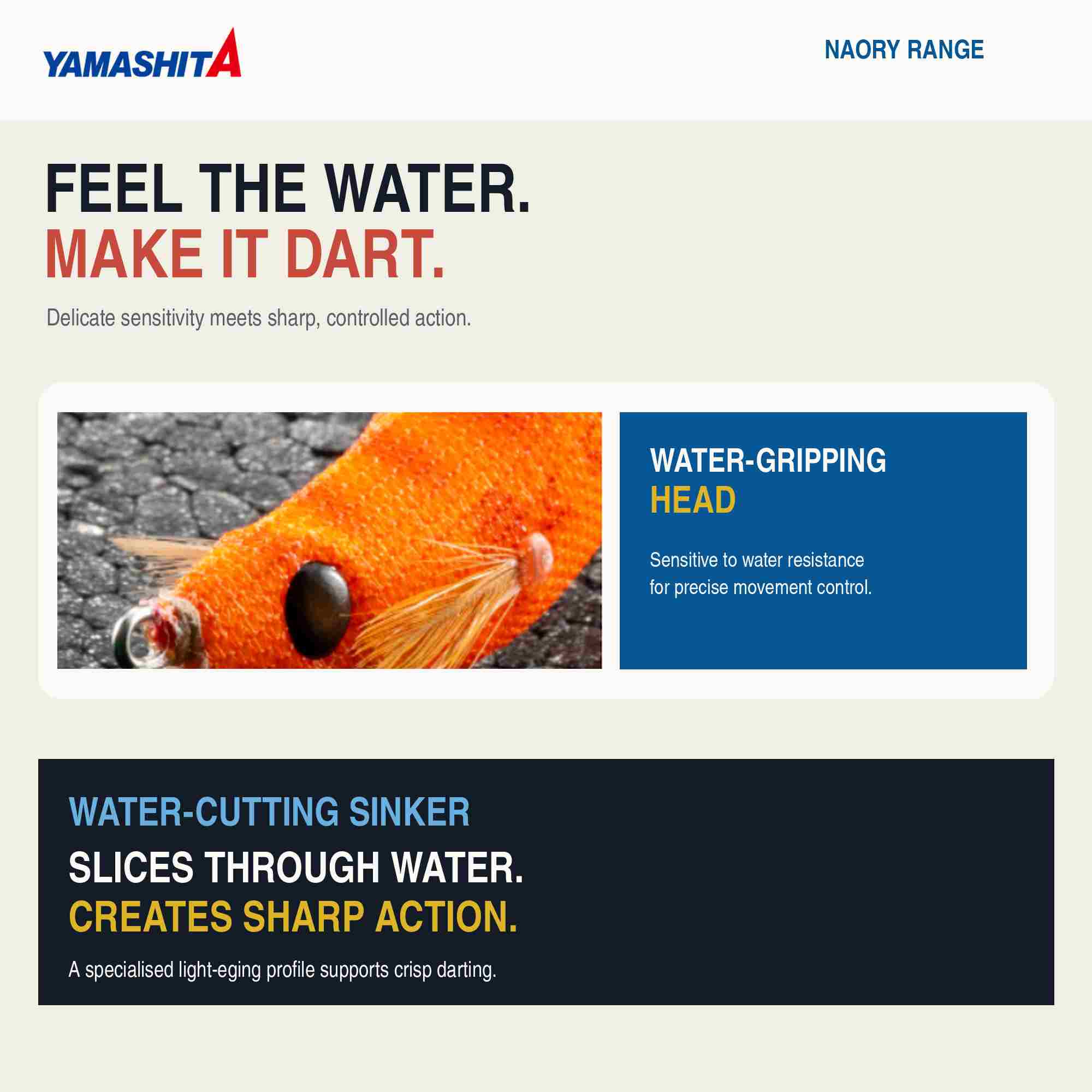 Yamashita Naory Range Squid Jig 1.5B-3.8 grams-4.5 sec per m Z020 (7709)