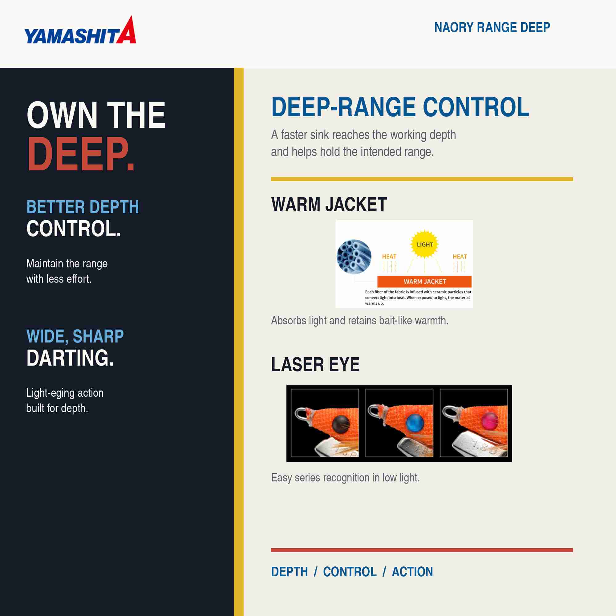 Yamashita Naory Range Squid Jig 2.3D-11 grams-2 sec per m Z021 (7921)
