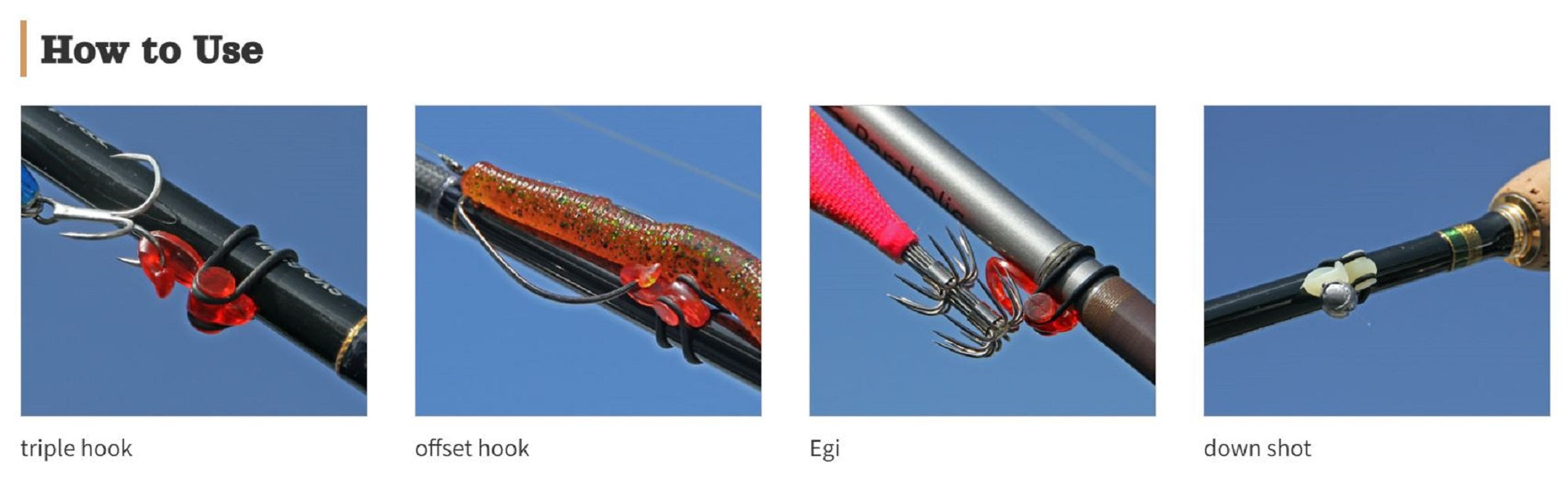 Viva Comoran Hook Keeper Rod Diameter 4-9mm Metallic Red (2973)