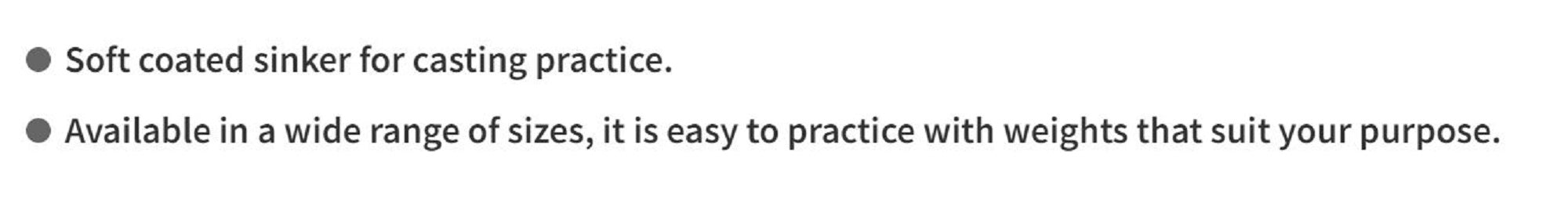 Viva Comoran Practice Sinker Rubber Size L 17 and 23 grams (5585)