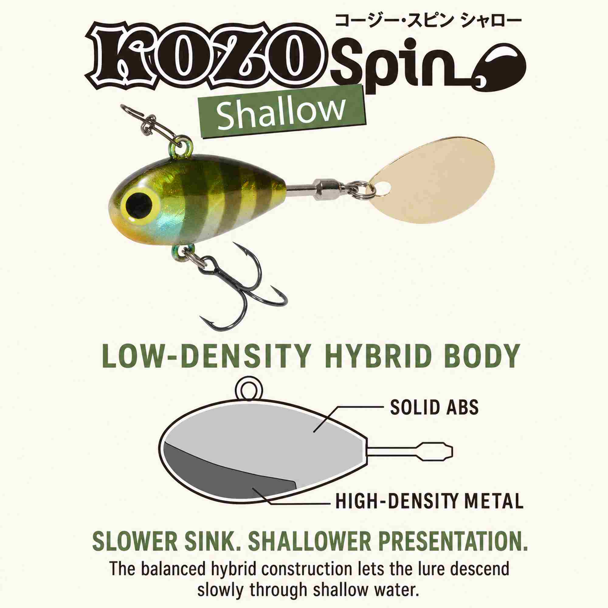 Viva Comoran Kozo Spin Shallow 29mm 8.2 grams Sinking Lure 12N (9030)