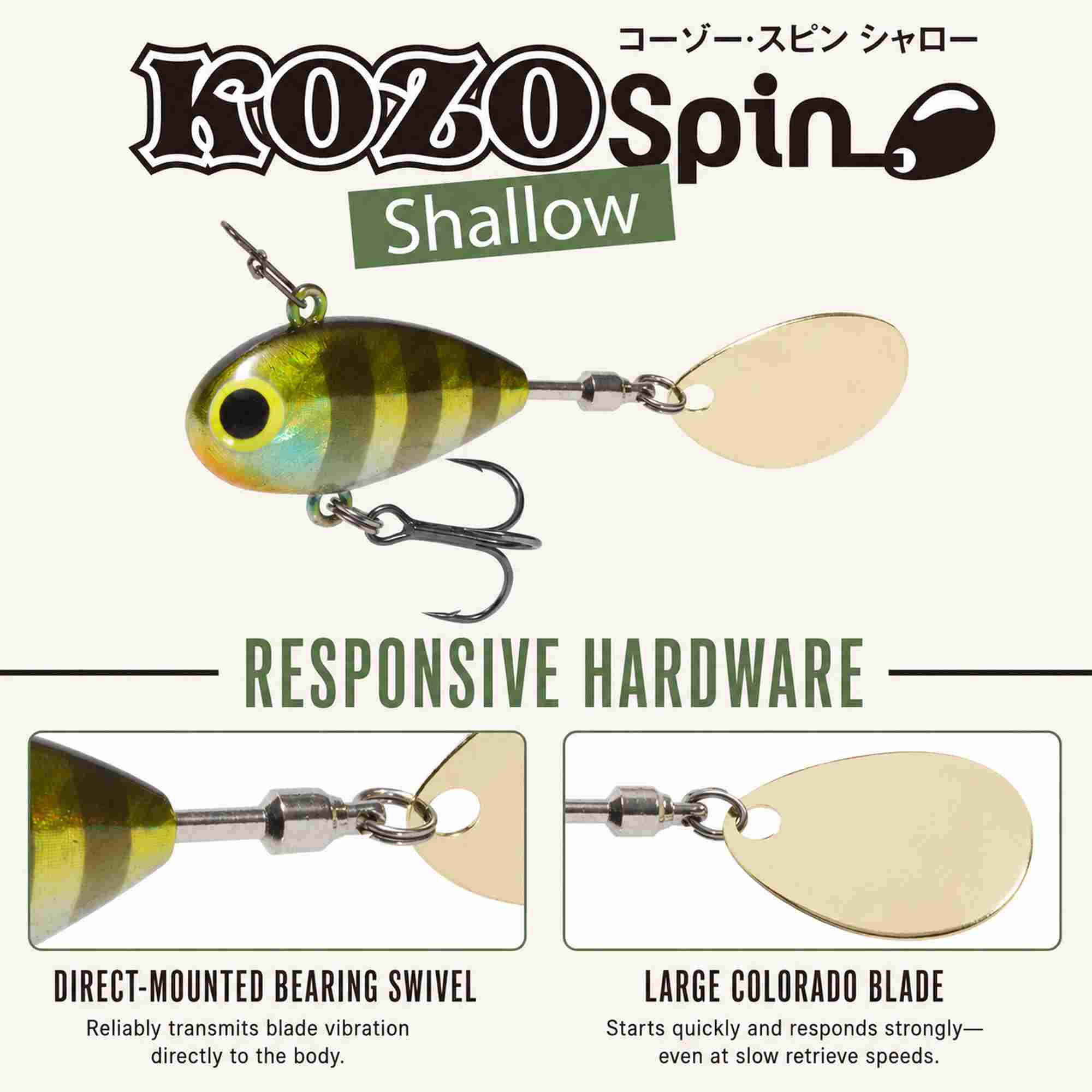 Viva Comoran Kozo Spin Shallow 29mm 8.2 grams Sinking Lure 15DN (9047)