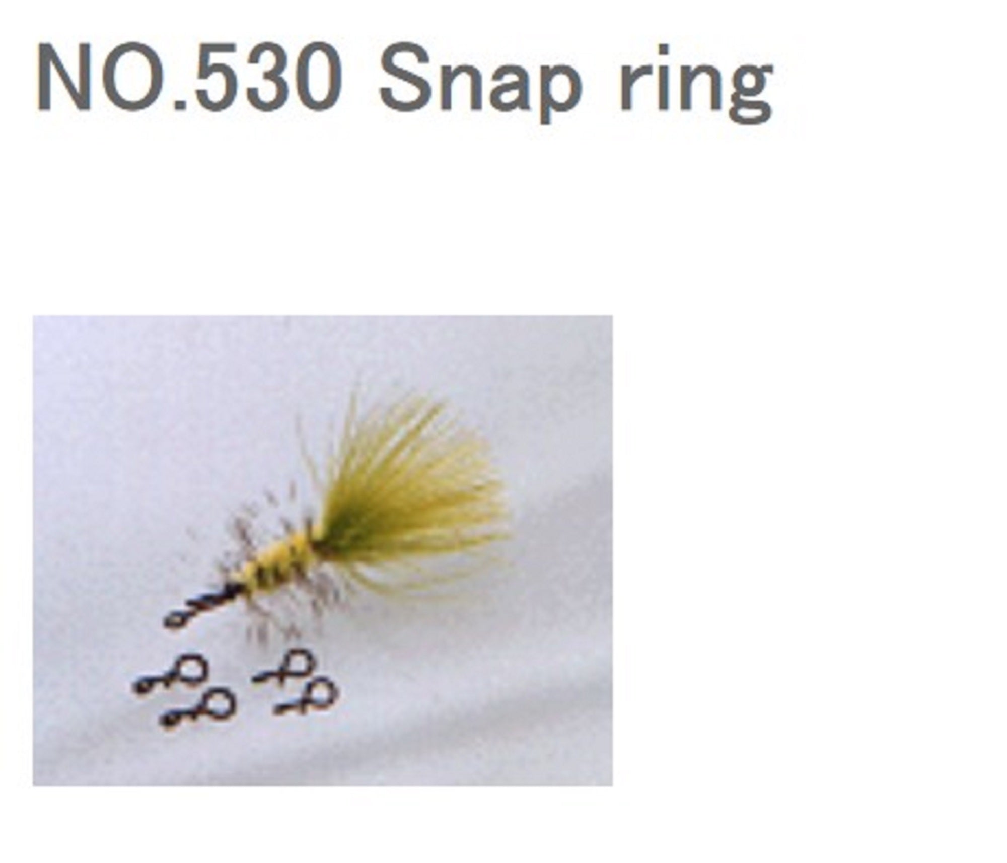 Yarie Jespa M. 530 Quick Snap Ring for Small Lures Fly 8.5 lb Size L (4079)