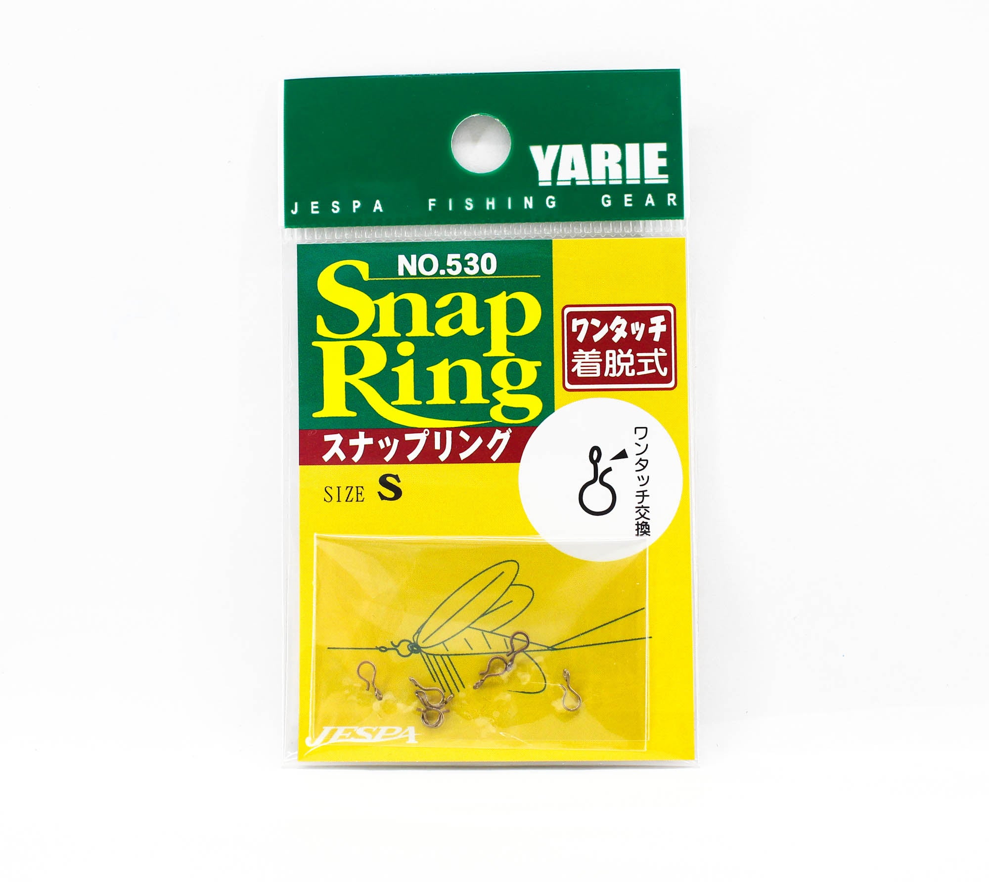 Yarie Jespa M. 530 Quick Snap Ring for Small Lures Fly 5 lb Size S (7384)