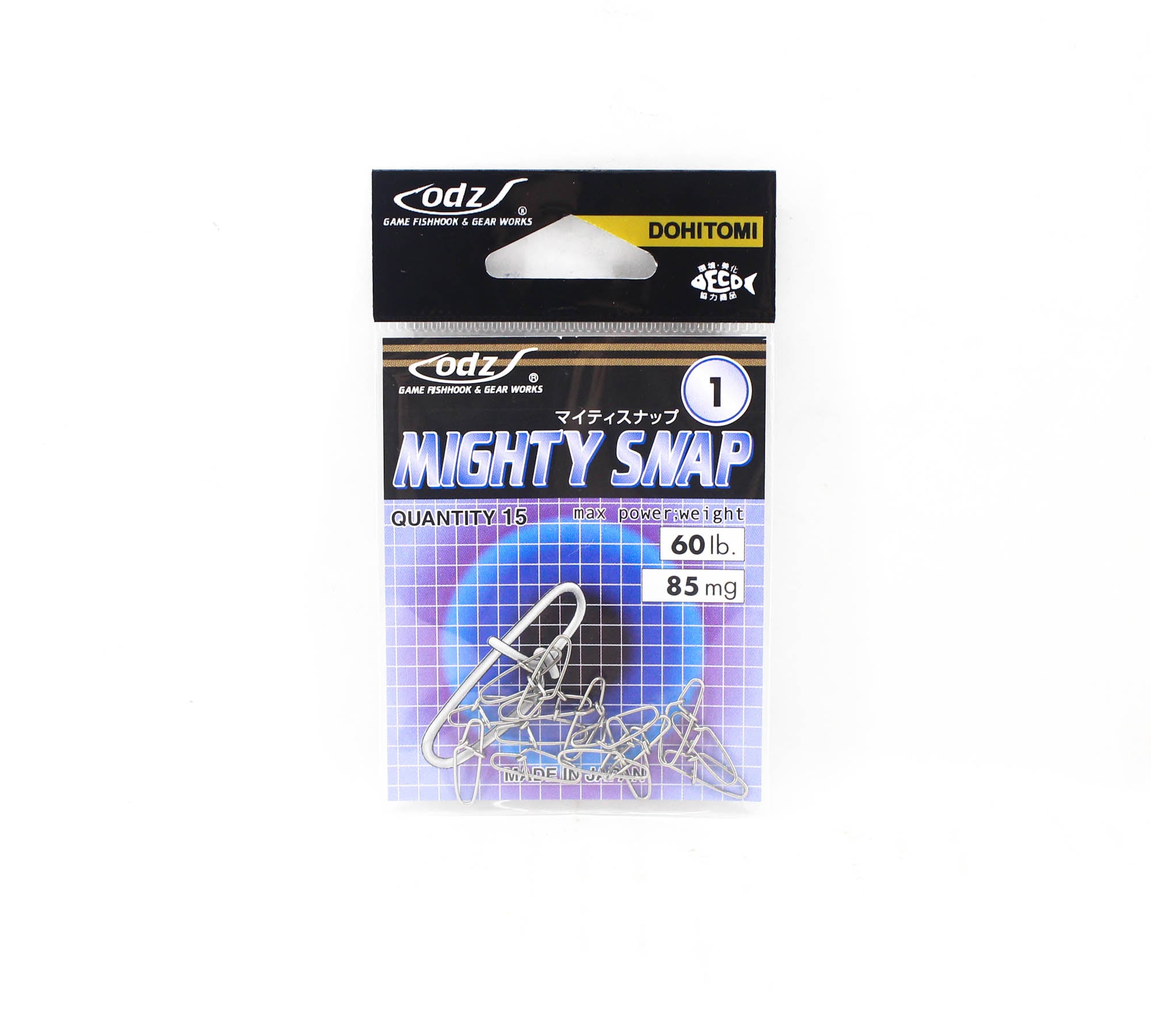 ODZ OS-7 Mighty Snap Lure Snap Size 1 15/pack (6019)