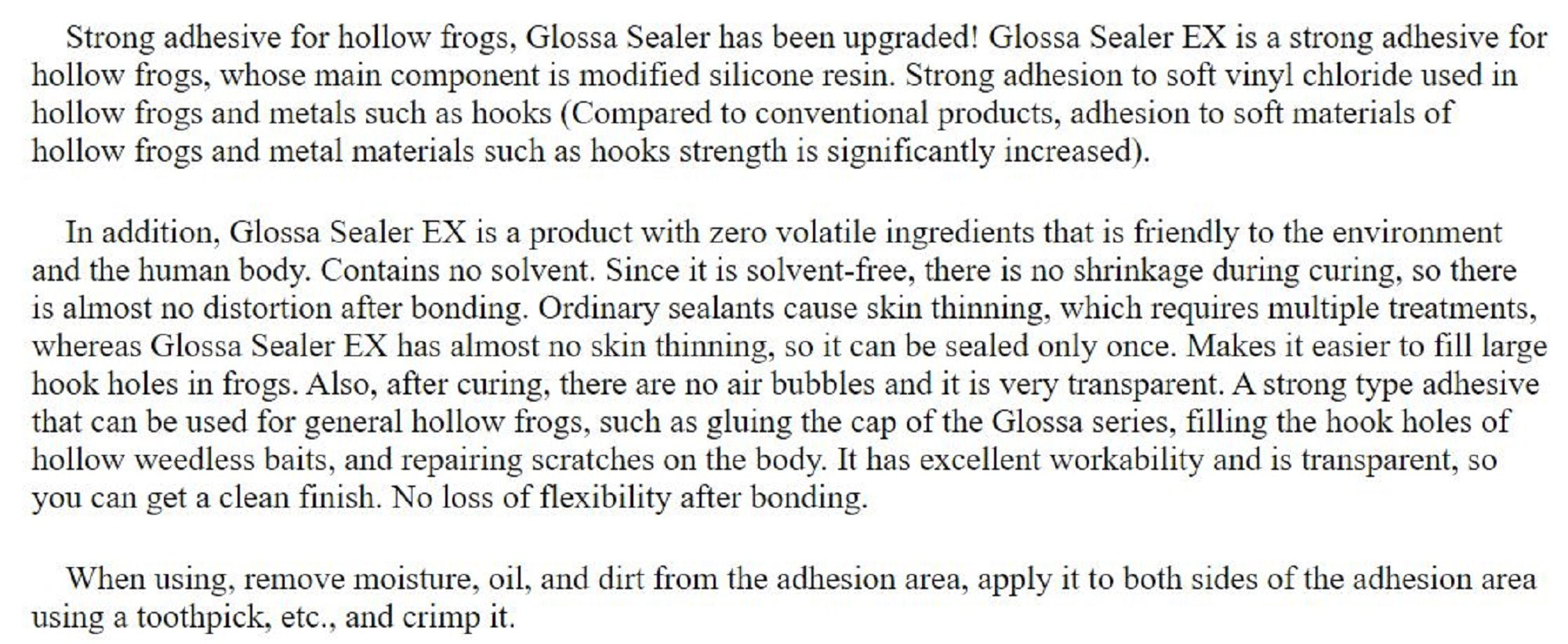 Smith Glossa Sealer EX Frog Glue (6122)