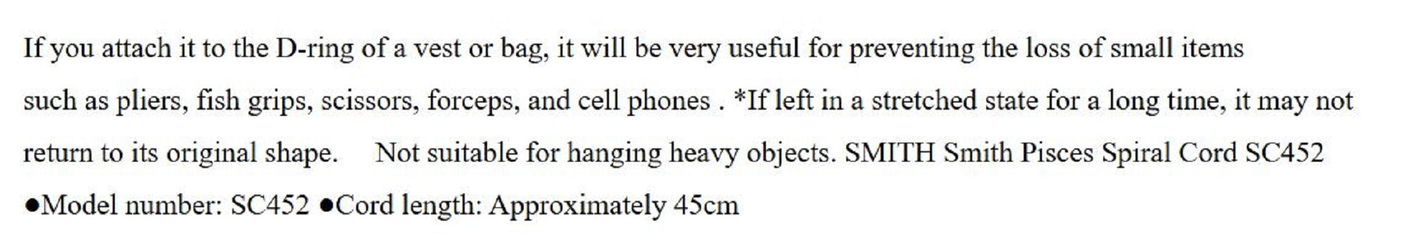 Smith SC452 Spiral Cord Safety 430mm (1582)