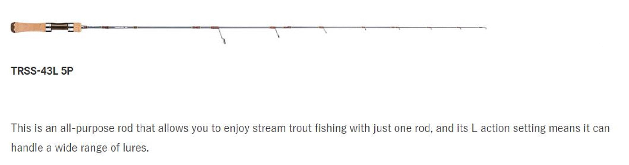 Jackson Rod Spinning Trout Signal TRSS-435L 5 Piece CGR Crayon Gray (3807)