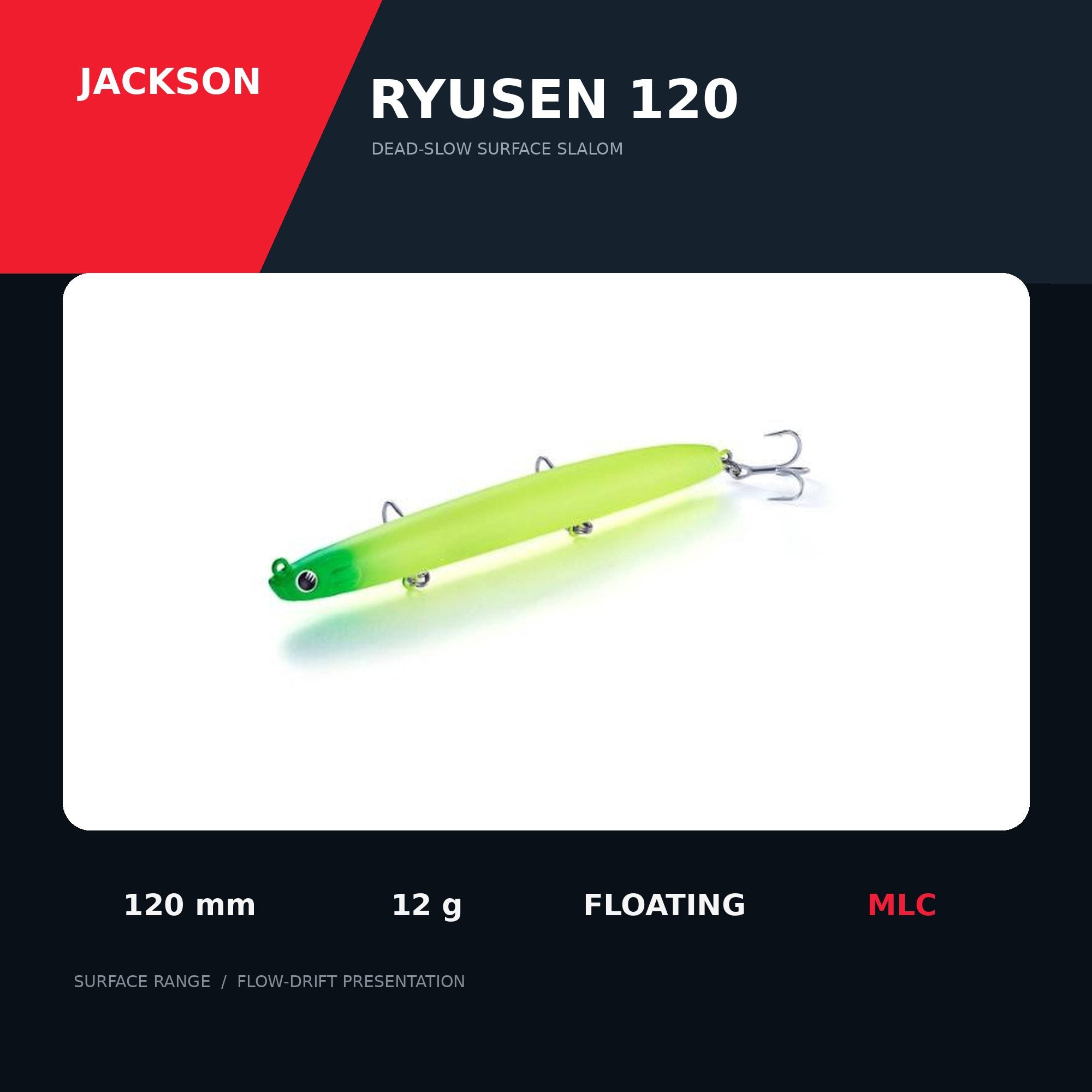 Jackson Ryusen 120 Floating Lure MLC (8639)