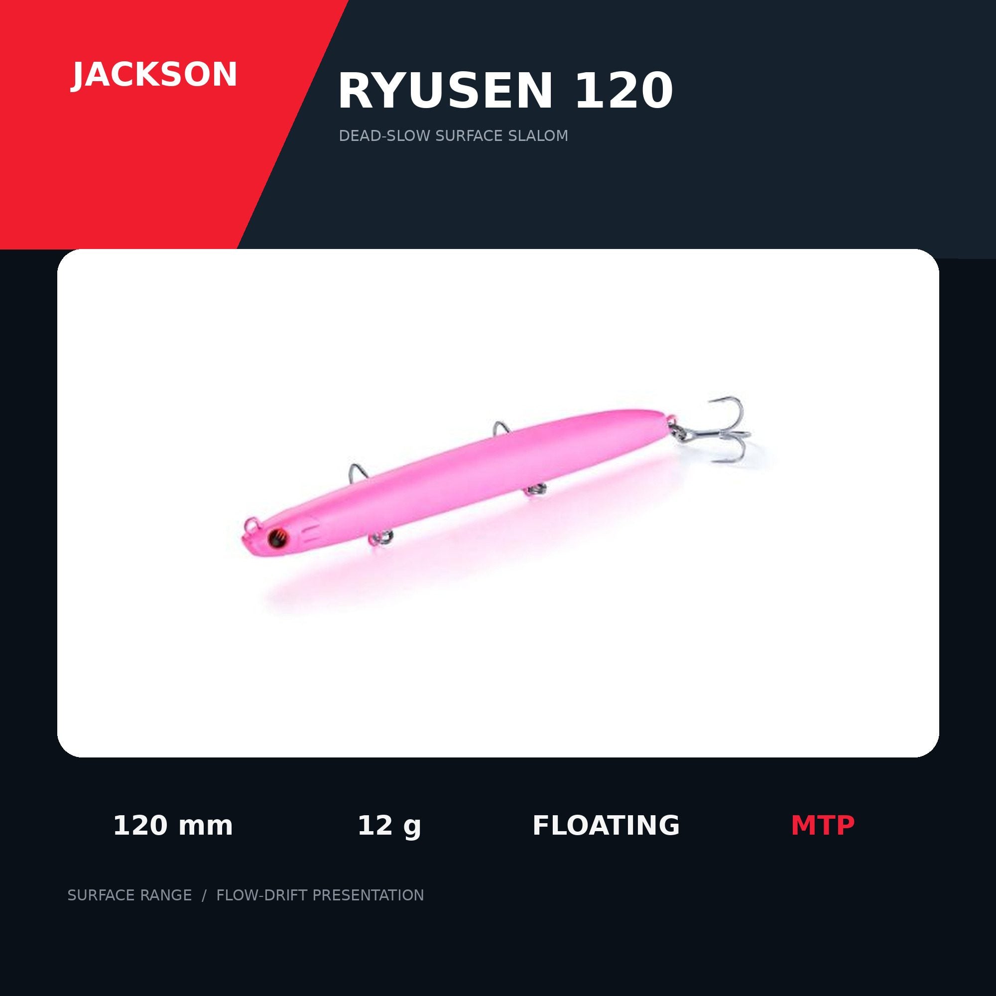 Jackson Ryusen 120 Floating Lure MTP (8646)