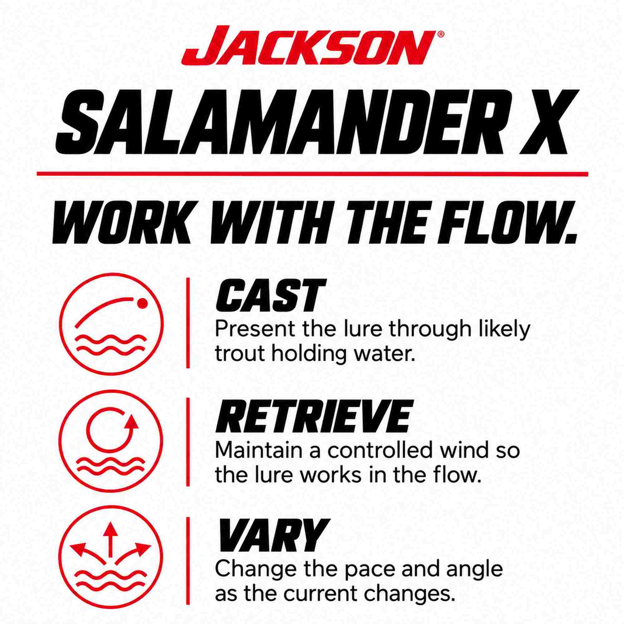 Jackson Salamander X 35mm 2.7 grams Sinking Lure AHI (1100)