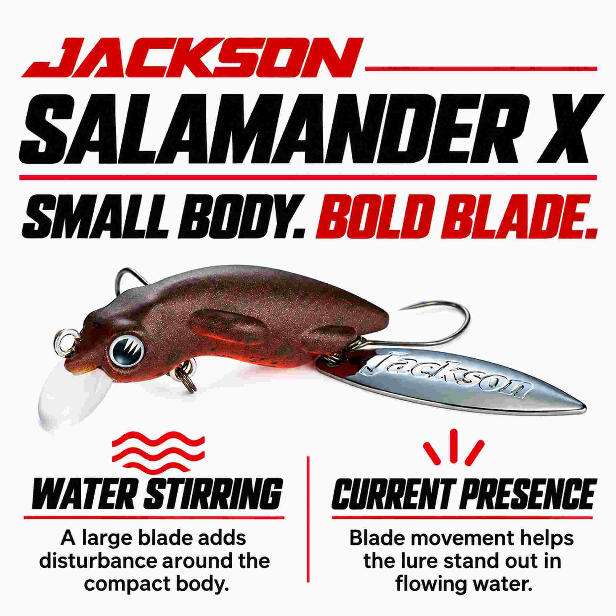 Jackson Salamander X 35mm 2.7 grams Sinking Lure AHI (1100)