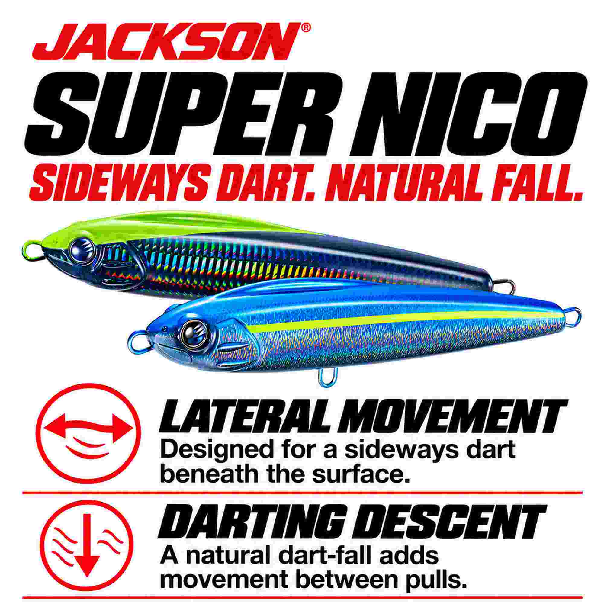 Jackson Super Nico 205 125g Pencil Sinking Lure JBL (2053)