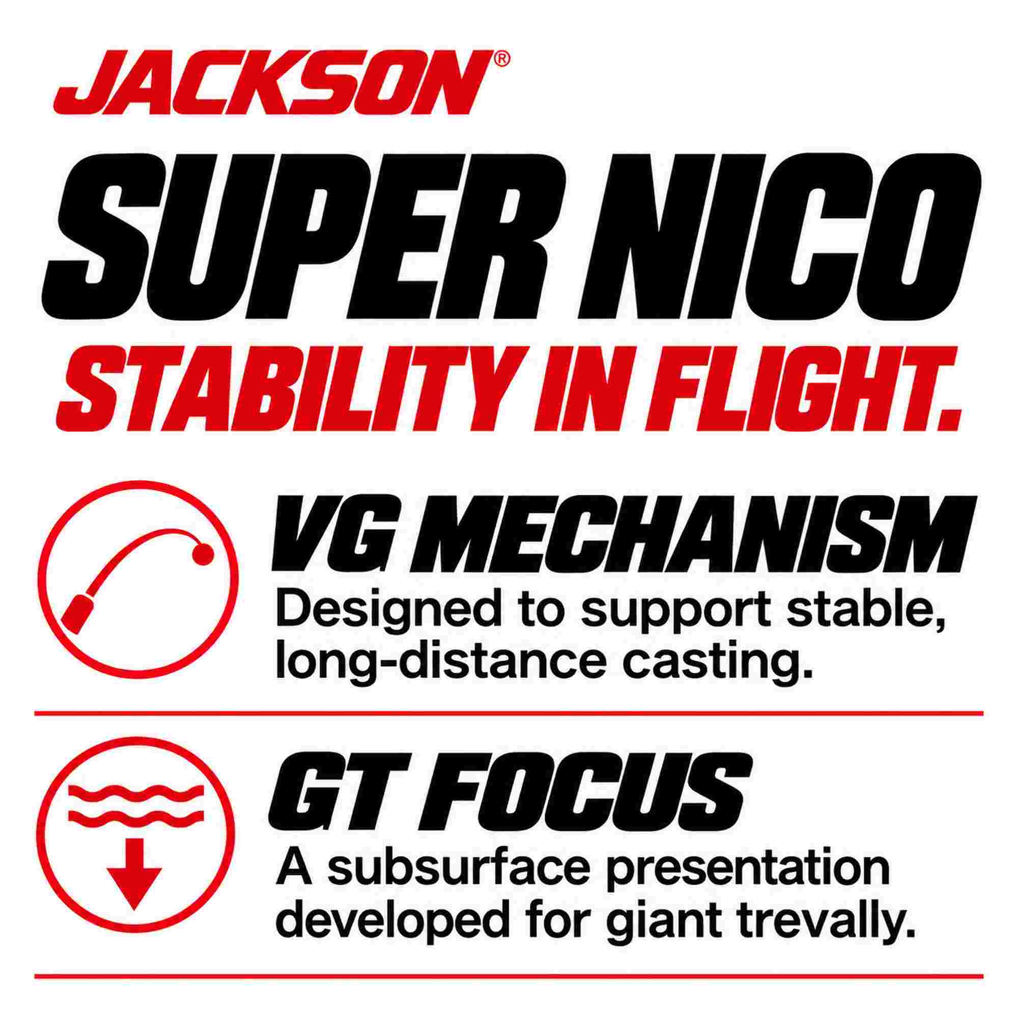 Jackson Super Nico 205 125g Pencil Sinking Lure NSD (2077)