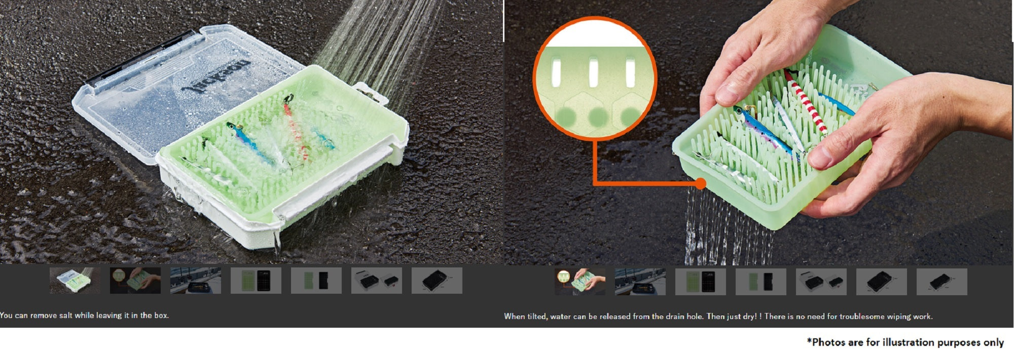 Jackson Kenzan Lure Tray Fits Meiho Multi case M 98 x 200 x 38mm GLO (2922)