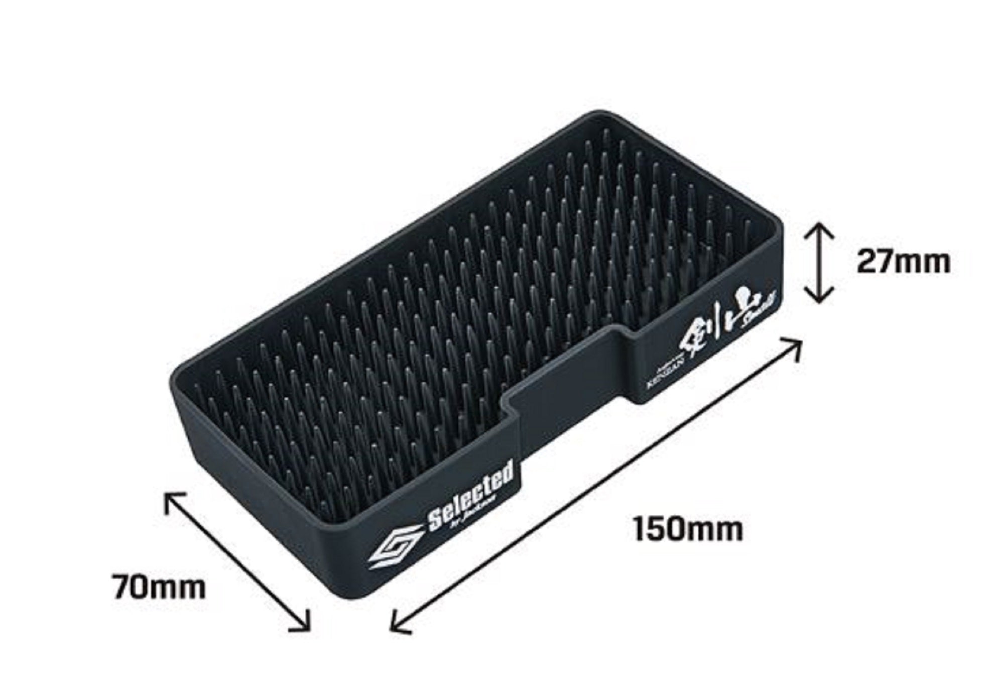 Jackson Kenzan Lure Tray Fits Meiho Multi case M 98 x 200 x 38mm BLK (2939)