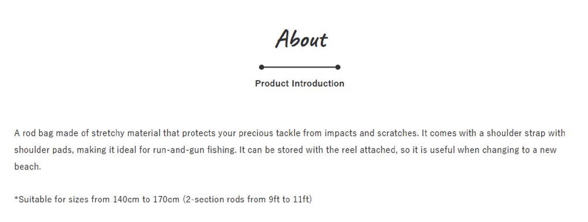 Jackson Rod Bag Anglers Rod Defender 140-170cm BLK (2984)