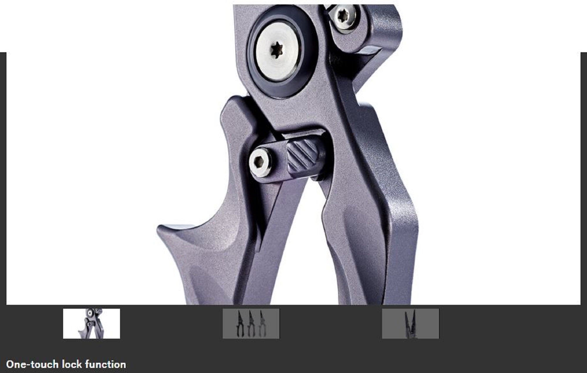 Jackson Pliers Aluminium One Touch Lock SIL (5923)