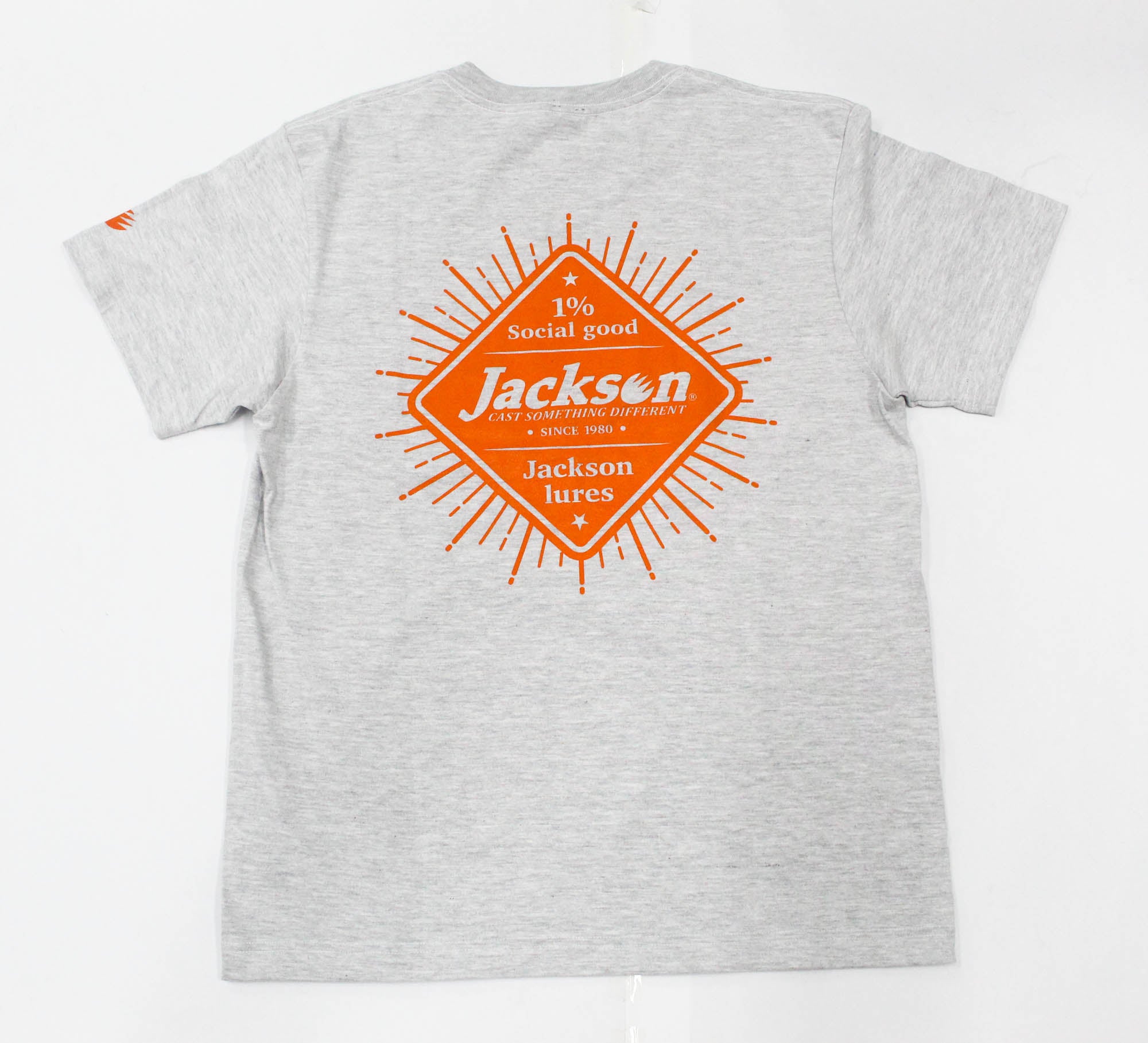 Jackson T-shirt Logo Casual Tee Ash Size L (6098)