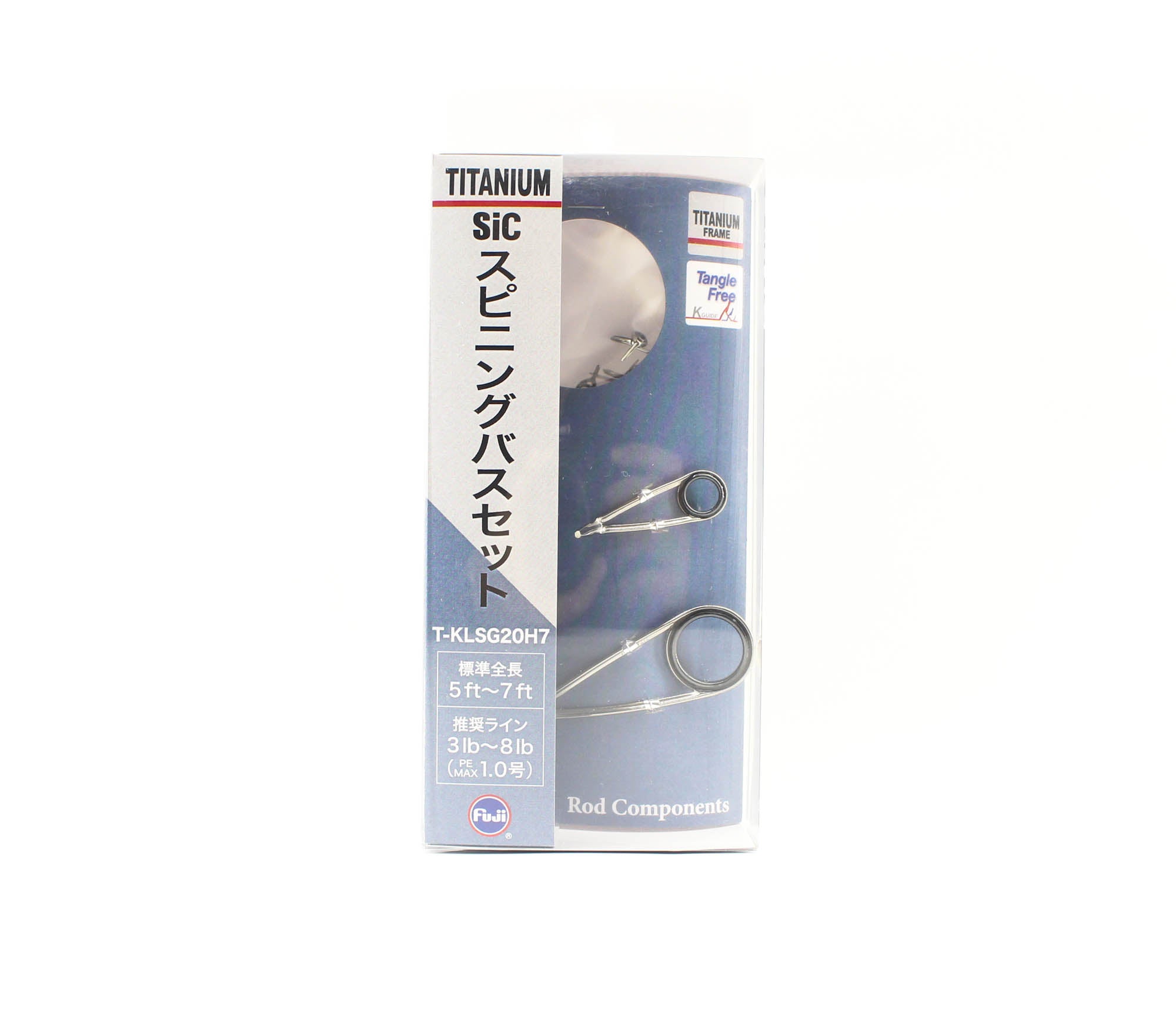 Fuji T-KLSG 20H7 Rod Guide SIC Titanium Frame Set (8754)