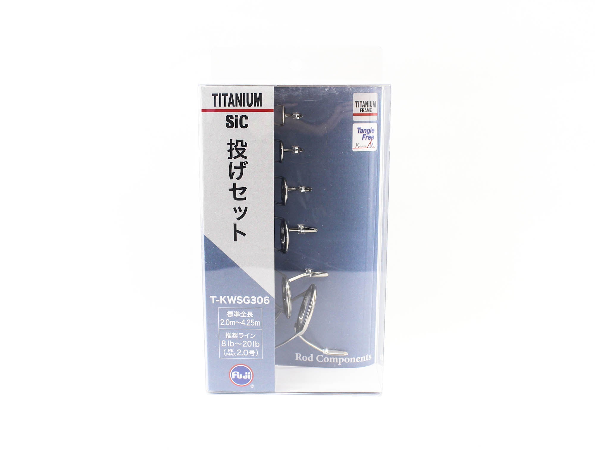 Fuji T-KWSG 306 Rod Guide SIC Titanium Frame Set (8815)