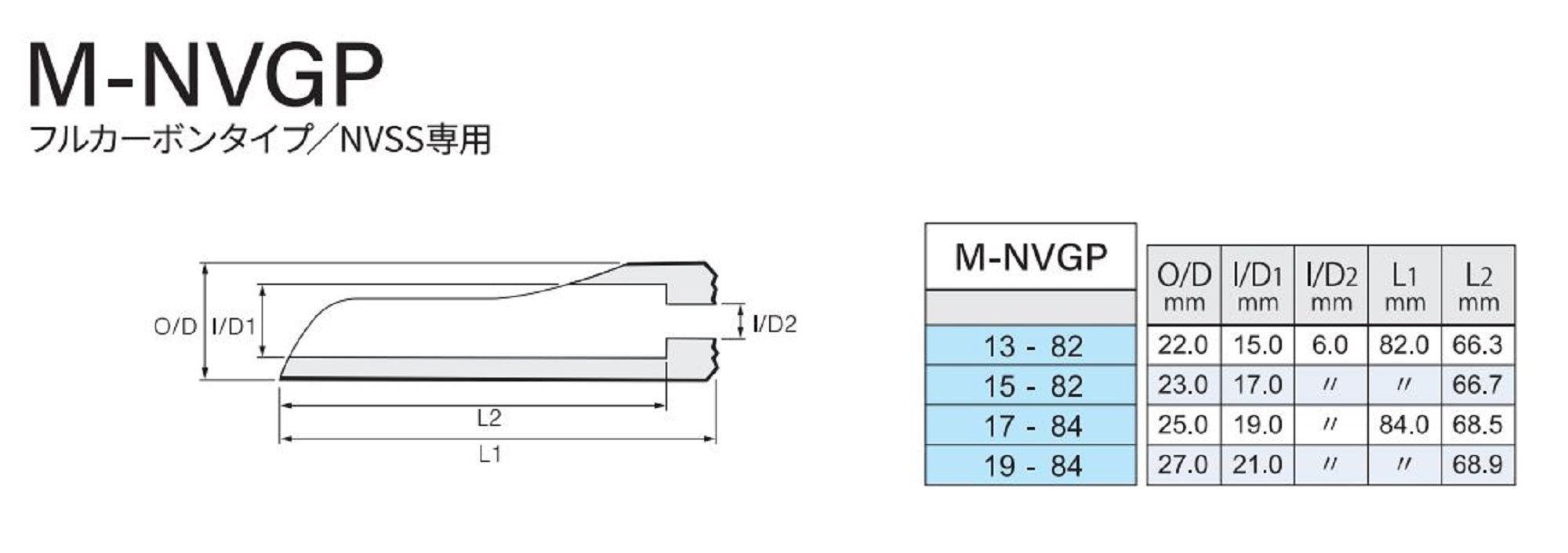 Fuji M-NVGP Size 13-82 Neo Carbon Rear Grip x 1 (2911)