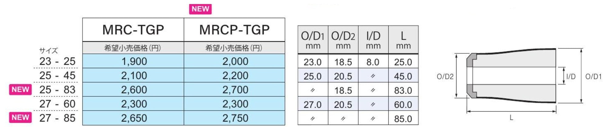 Fuji MRCP-TGP Size 25-45 Neo Carbon Rear Grip x 1 (3789)
